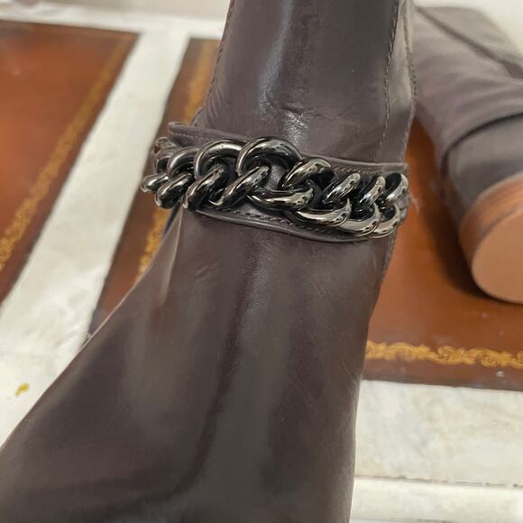 Coach Dark Brown Heeled Boots - Picture 8 of 16